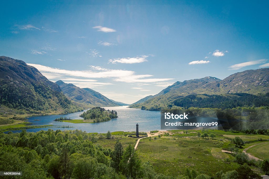 Loch Shiel, Glenfinnan, Scotland A view towards Loch Shiel in Glenfinnan Scotland. Scotland Stock Photo