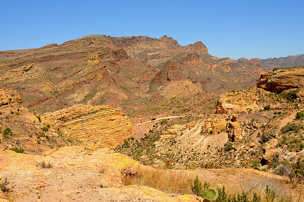 istock Desert Mountains distant truck 480928787