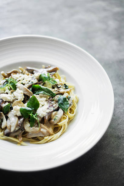 istock mushroom ricotta and herb tagliatelle pasta 480931162