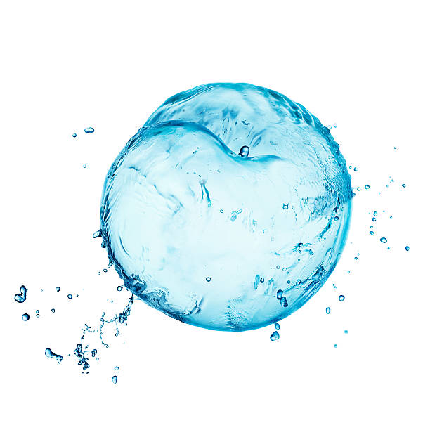 istock Peach made out of water splashes isolated on white 480931475
