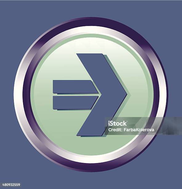 Vector Button Arrow Symbol Stock Illustration - Download Image Now ...