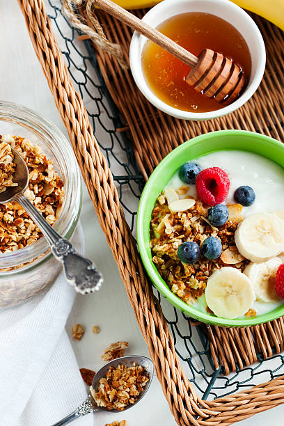 istock Homemade granola with yogurt and berry 480935090