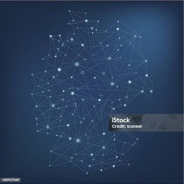 Deutschland Netzwerk Karte Dunkel Stock Vektor Art und mehr Bilder von Deutschland - Deutschland, Dunkel, Europäische Union