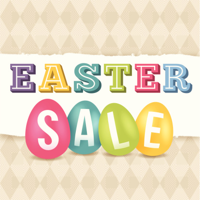 Easter sale concept graphic. EPS 10 file. Transparency effects used on highlight elements.