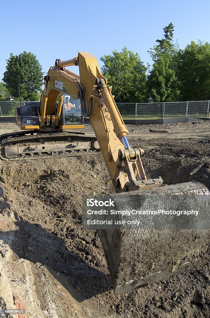 Brownfield sol les solutions - Photo de Bulldozer libre de droits