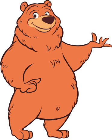 A bear cartoon