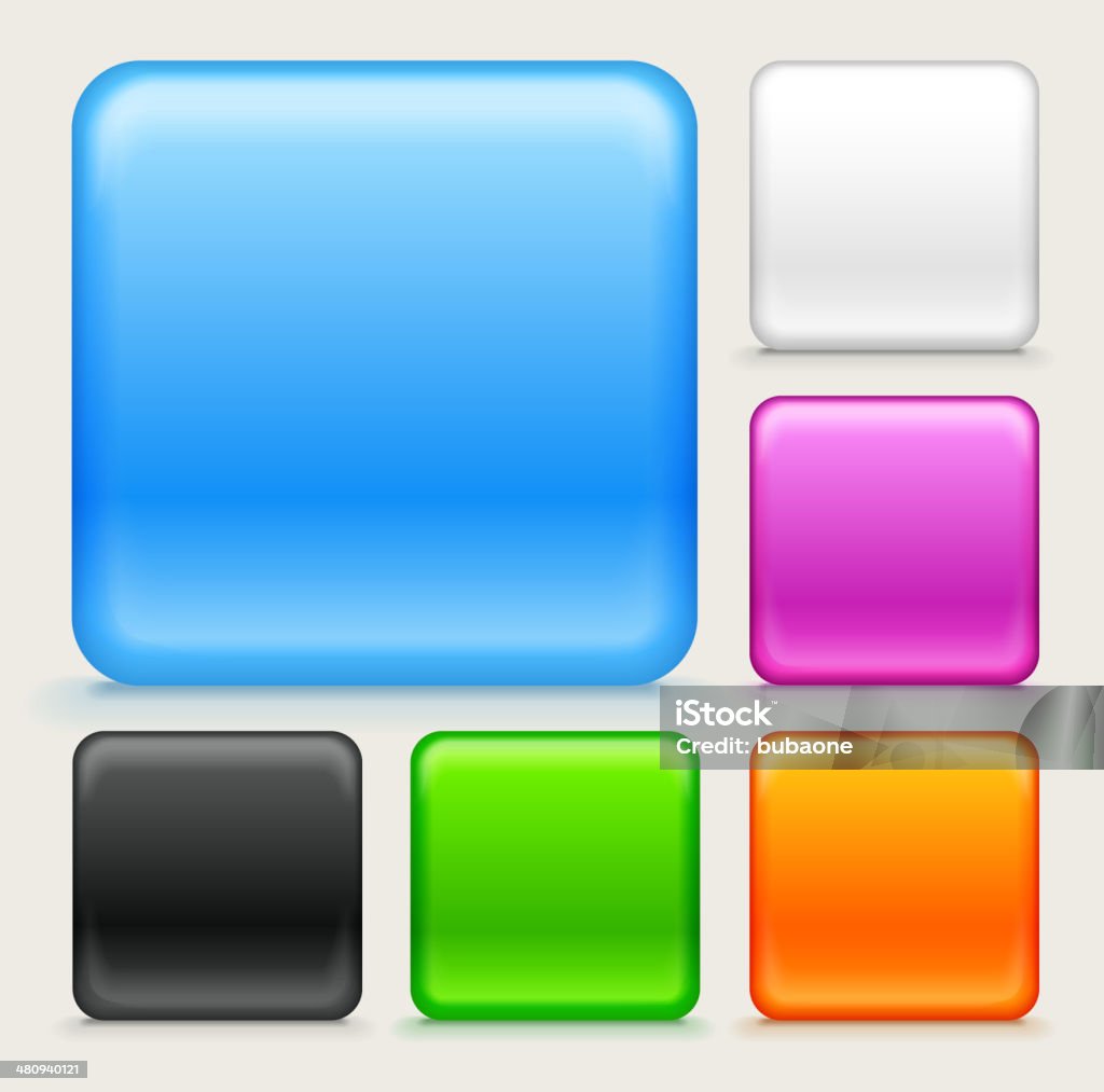 Color Basic Square Blank Square Color Set Stock Illustration - Download Image Now - Square ...