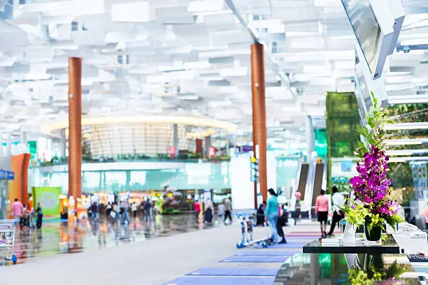 Terminal 3 at Changi Airport in Singapore.