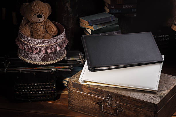 istock Leather photo albums 480941049