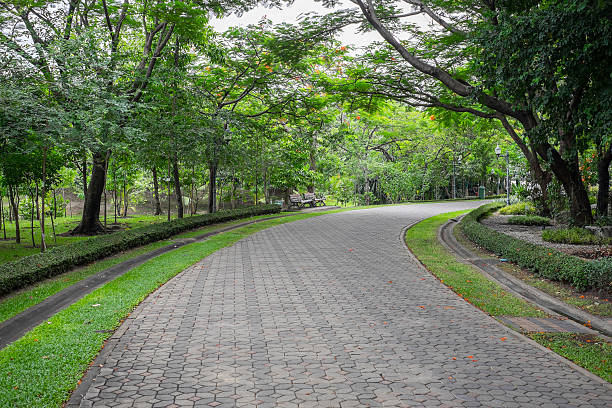 istock Brick road in the park 480946424