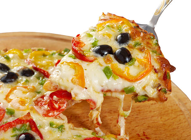 istock taking slice of pizza,melted cheese dripping 480948012