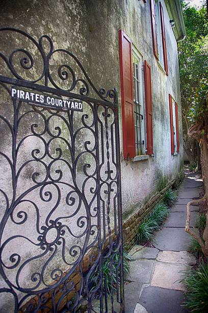 Pirates Courtyard stock photo
