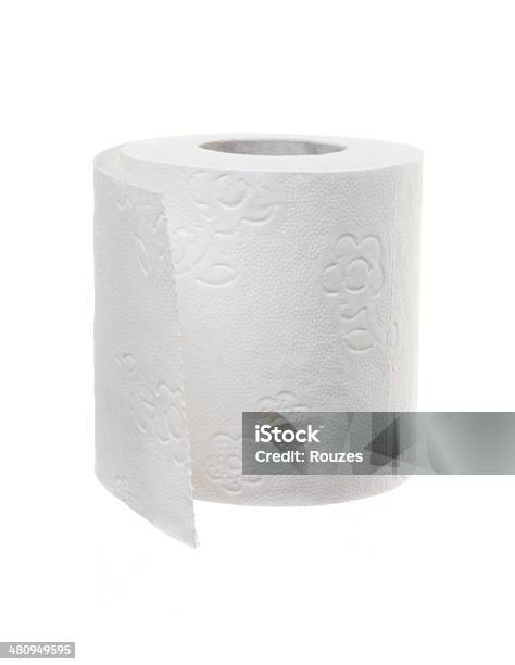 Toilet Paper Stock Photo - Download Image Now - Toilet Paper, Cut Out, White Background