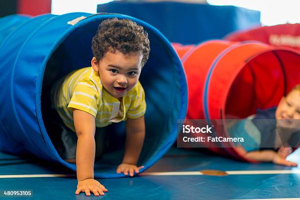 Toddlers Playing Stock Photo - Download Image Now - Toddler, Child, Gymnastics