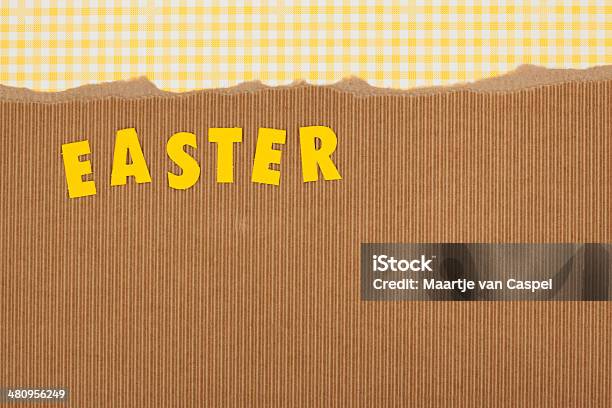 Paper Backgrounds Patterns Yellow Cardboard Easter Stock Photo - Download Image Now