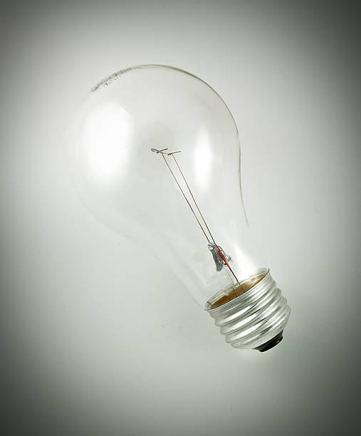 incandecent lightbulb isolated on a white background