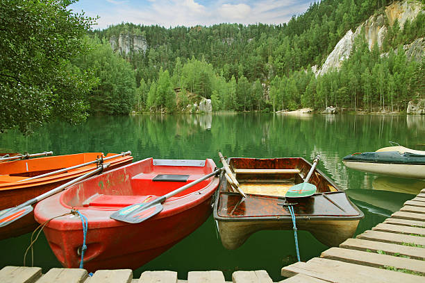 Lake in Adrspach-Teplice Rocks, Czech Republic