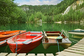 Lake in Adrspach-Teplice Rocks, Czech Republic