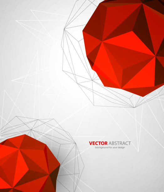 vektor geometrische hintergrund mit dreiecken - blood cell formation stock-grafiken, -clipart, -cartoons und -symbole