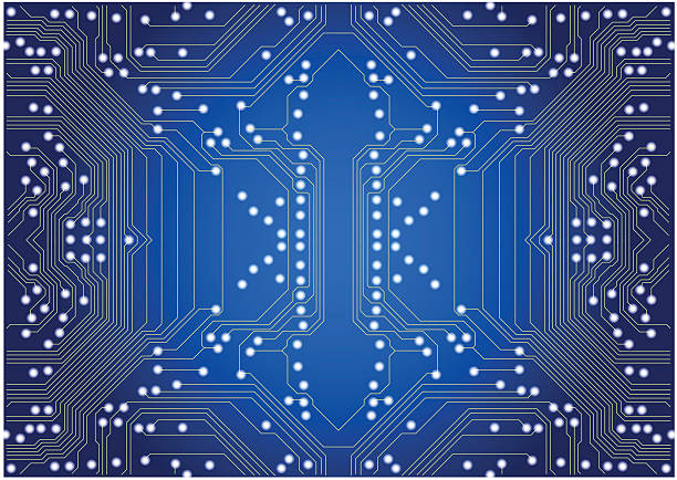 abstrakte vektor-hintergrund mit high-tech-circuit board - kartenspiel grafiken stock-grafiken, -clipart, -cartoons und -symbole