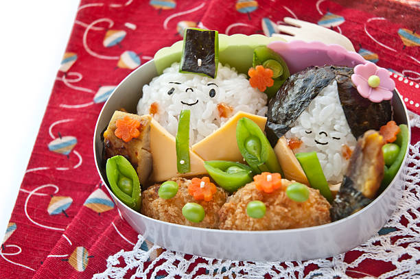 Lunch motif Doll Festival, Japanese lunch box made ​​of rice ball.