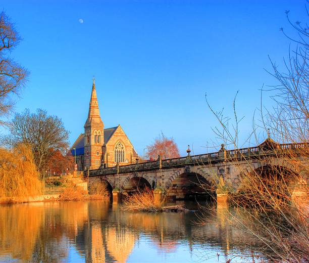 istock Church on the river severn. 480965057