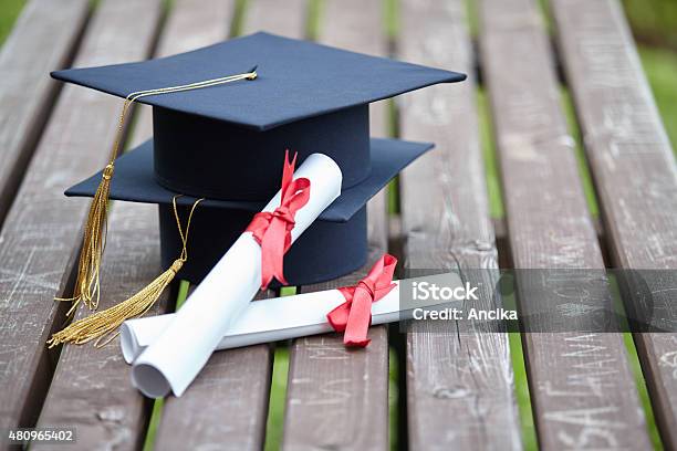 Graduation Cap Stock Photo - Download Image Now - 2015, Achievement, Alum Bay