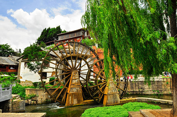 istock Lijiang China old town streets and buildings 480966005