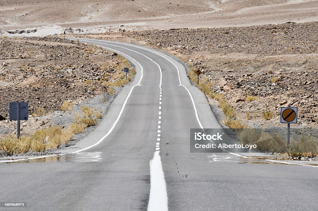 Road in Atacama desert, Chile Andes Stock Photo