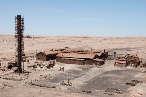 Saltpetre works of Humberstone, deserted town in Chile