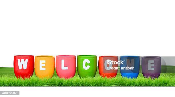 Welcome Stock Photo - Download Image Now - Alphabet, Blue, Color Image