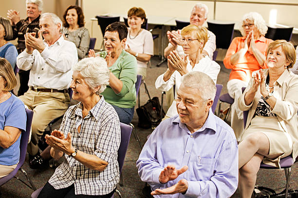 istock Seniors Give Applause After Great Show 480975995