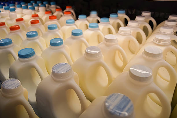 istock Bottles of milk in shelf 480976780