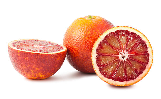 istock Full and two half of blood red oranges 480979538