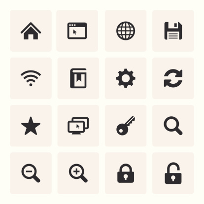 Editable Vector Web an Internet Icon Set