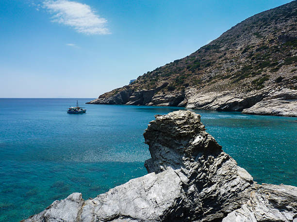 Amorgos island landscape, Cyclades, Greece