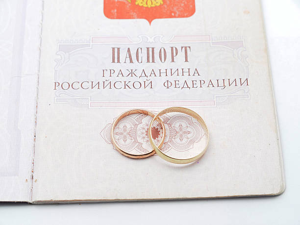 istock wedding rings and a Russian passport 480985418