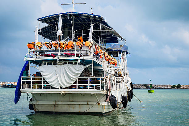 istock Ferry floating on the sea, Thailand 480989372