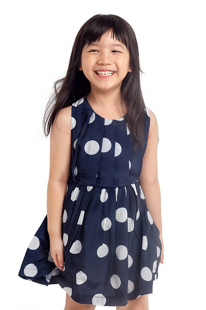 istock Happy little girl laughing isolated 480989495