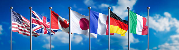 istock Flags of the G8 nations with missing Russian flag 480992931