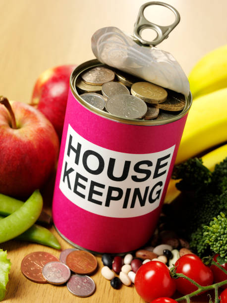 istock Saving House Keeping Money with Fresh Fruit and Vegetables 480992989