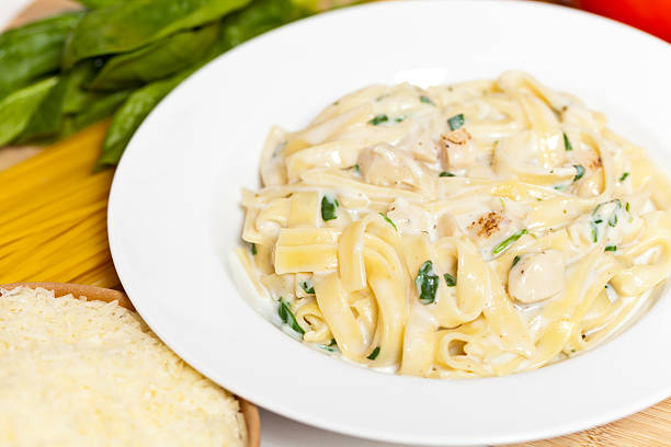 istock Chicken fettuccine alfredo 480993143