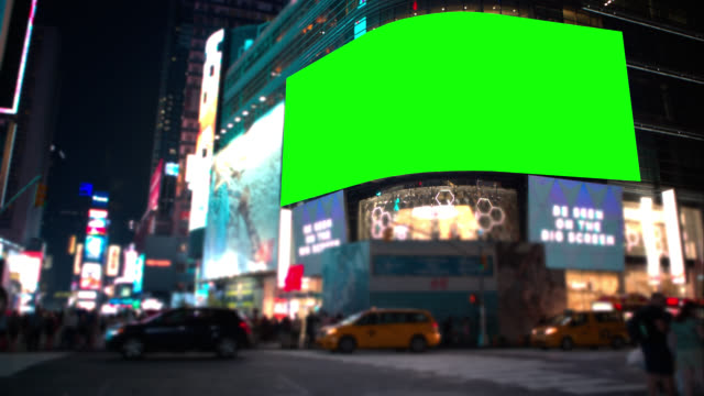 Chroma Key Green screen Times square New York