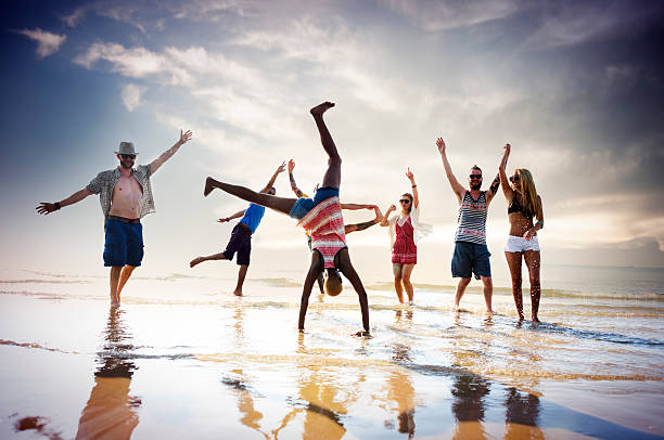 istock Friendship Freedom Beach Summer Holiday Concept 480995524