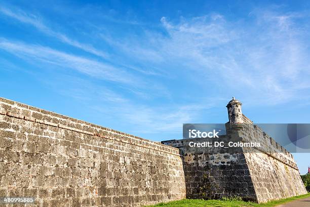 Wall Of Cartagena Colombia Stock Photo - Download Image Now - Cartagena - Colombia, Surrounding Wall, Architecture