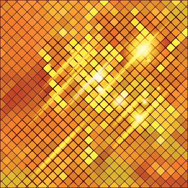 Vector illustration of Vector gold texture.