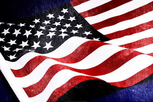 istock Grunge distressed aged old USA flag 480998733