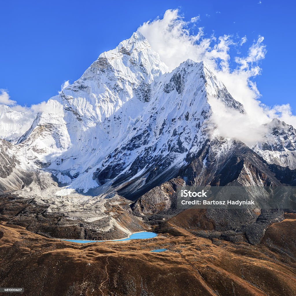 Ama Dablam-Himalaya gama - Foto de stock de Glaciar de Khumbu libre de derechos