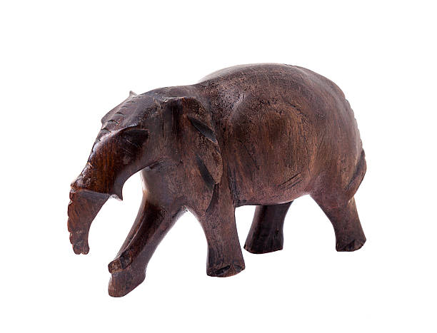 istock Elephant carved out of wood 481000898