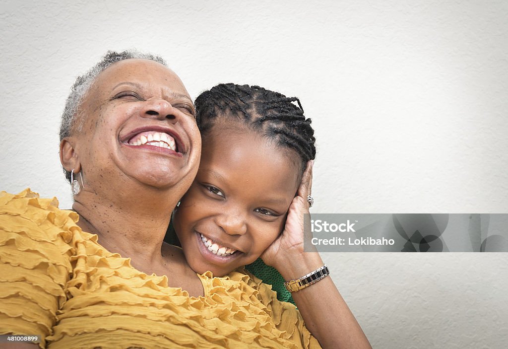 African-American Großmutter und Enkelin - Lizenzfrei Afrikanischer Abstammung Stock-Foto